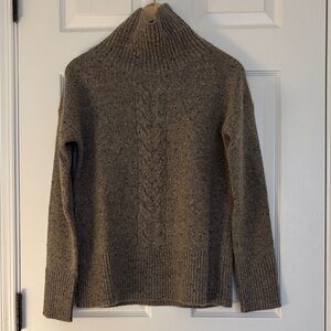 Brooks Brothers Taupe Cowl Neck Sweater